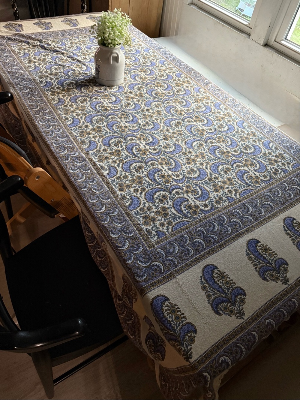 World Market 100% Cotton tablecloth